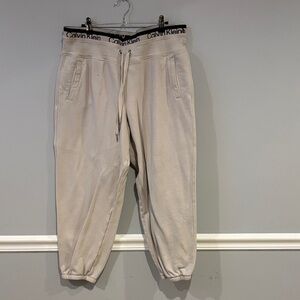 Calvin Klein Cream Jogger Pants